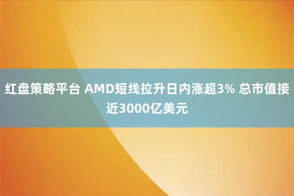 红盘策略平台 AMD短线拉升日内涨超3% 总市值接近3000亿美元